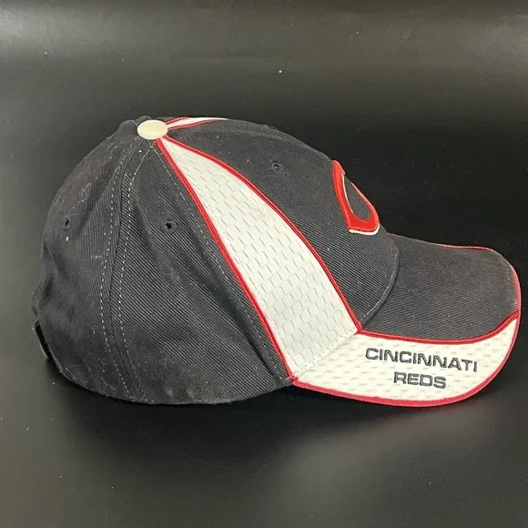 Cincinnati Reds '47 Brand Adult Adjustable MLB Black Red Cap Hat - Picture 4 of 10